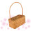 1 Handgemachter Weidenkorb 32,5 Cm Orange 7