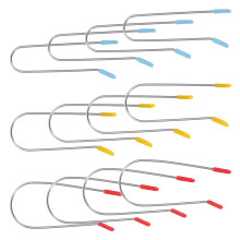 1 Set Vervangingskit Voor Hot Curler Klemmen: 0,75/1/1,25 Inch