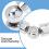 Silver Hinged Elbow Connector for Window Curtain Rods 6