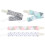 4Pcs Baby Pacifier Holder Clips Durable Plastic Fabric Assorted Colors 4