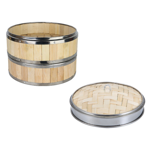 1 Set Bamboe Voedselstoomketel Premium Huishoudelijke