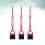 3Pcs Pincéis Para Tratamento E Coloração Rosa 6