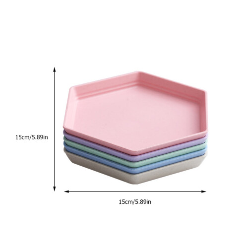 5 Unidades Tabuleiro Hexagonal Para E Sobremesas 1