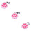3Stk Schlüsselanhänger in Pink 9