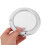 Speaker Grille Silver Plastic Round 2pcs 4