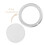 Speaker Grille Silver Plastic Round 2pcs 10