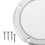 Speaker Grille Silver Plastic Round 2pcs 8