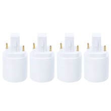 16Stk Lichtsockel Adapter Auf E27 2- Weiß Pbt Metall