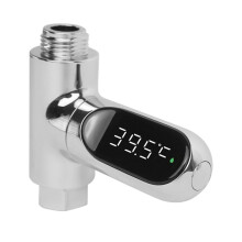 Duschtemperaturmesser LEDDigitalanzeige, Wasserthermometer Babybadetemperaturmonitor, Celsius, Wasserdichtes Duschthermometer