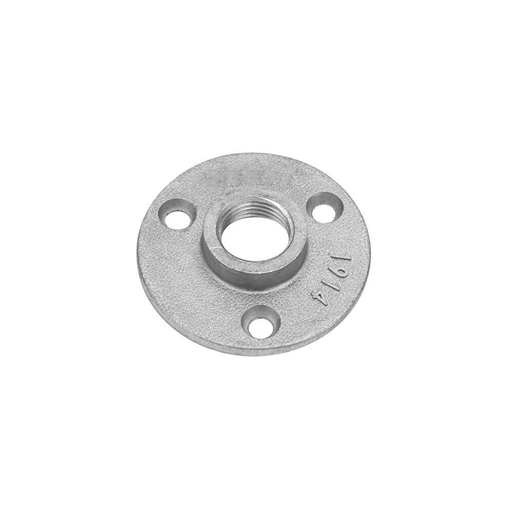 Pipe Base Hardware For Fixing All Kinds Of Pipes, Alloy Cast Iron, Transverse Type Flange, High Hardness, Clear Thread, Galvanized Industrial Thread, 9436597695014