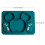 1 Dividido Silicone com Ventosa para Bebê 2