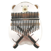 1Stk Kalimba Aus Acryl 17 Tasten Multicolor Handlich