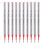 10Pcs Universal Ballpoint Pen Refill-Red 0.7 Direct insertion 1