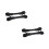 4Pièces Connecteurs Double Poussette Extérieur Bébé Noir Aluminium 10
