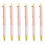 Stylo à bille Simple 1.0mm, 6 pièces, stylo-Rose Morandi 1