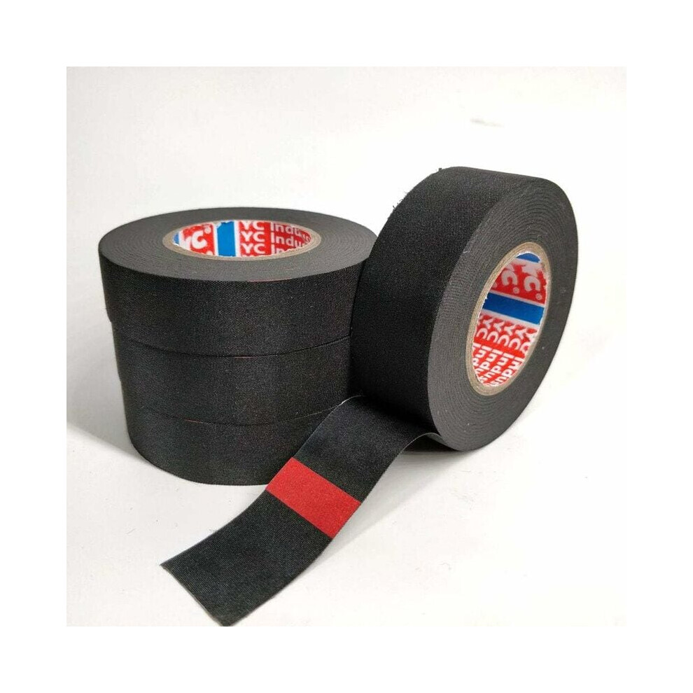 Automotive Cloth Tape For Enhanced Tear And Abrasion Resistance, Flag-Resistant Pet Cloth Ensures Durability And Flexibility For Wires And Cables (4 P 9436597631425