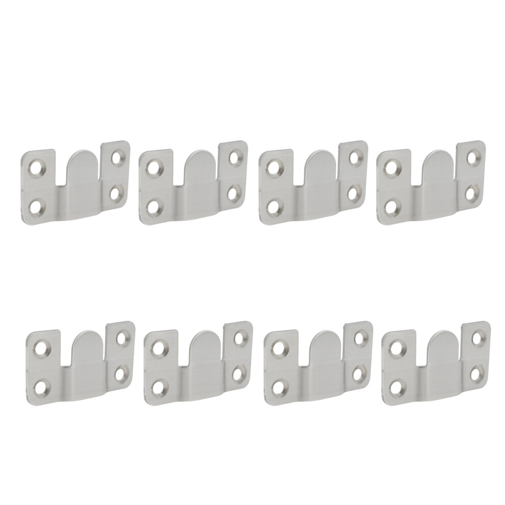 Stainless Steel Flush Mount Bracket, Wall Hanger With Interlocking Design For Secure Hanging, Easy To Install Picture Frame Mounting Hardware, Heavy D 9436597631661