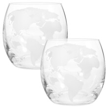 4Stk Dekorative Glasbecher Mit Transparenter Oberfläche Und Karte