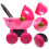 Movable Stroller Model Miniature Shopping Cart Desktop Decor 11
