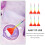 6Pcs Professional Hair Dye Brush With Rainbow Handle 7