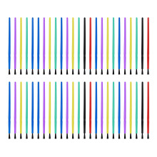 50 Pcs Small Paint Brushes Set Drawing and Art-12.5cm color mix