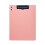 Clipboard Folder With Metal Clip-Pink orange Vertical 1