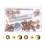 Worgeous Drukknopen Set Goudkleurig Legering 12 Sets 0,59x0,59x0,39 Inch 5