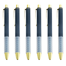 Stylo à bille 1.0mm, 6 pièces, stylo d'écriture-Bleu marine