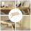 1Pc Beige Wooden Laptop Table Folding Desk Ergonomic Home Study Table 8