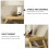 1Pc Beige Wooden Laptop Table Folding Desk Ergonomic Home Study Table 9
