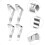 24Stk Tischdeckenklammern Silber Halter 6