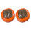 2Pcs Household Ceramic Tea Jars Persimmon Shaped Assorted Colors 1