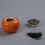 2Pcs Household Ceramic Tea Jars Persimmon Shaped Assorted Colors 10