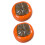 2Pcs Household Ceramic Tea Jars Persimmon Shaped Assorted Colors 6