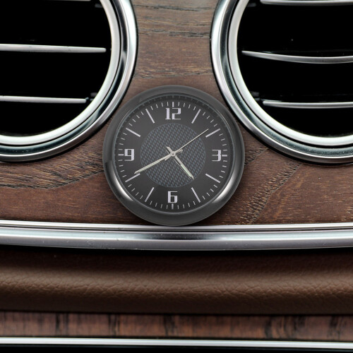 2St Auto Dashboard Staal Mini Digitale Adhesieve Wagenklok 2