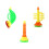 3Pcs Musical Instruments Shaped Bubble Machine For Kids Outdoor Play 7
