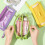 Trousse à crayons de grande capacité, sac de rangement de-Violet 7