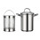 Ensemble de friteuses de grande capacité avec panier et 1