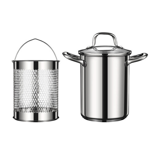 Ensemble de friteuses de grande capacité avec panier et