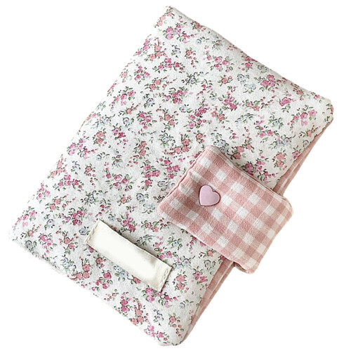 Multifunctional Notebook Floral Print Notepads Stationery-Pink