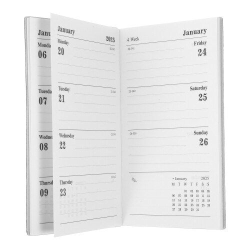 Planner Zwart Imitaat 1 Set 6,8X3,7X0,4In