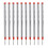 10Pcs Replacement Ballpoint Pen Refills-Red 0.7 Spiral style 1