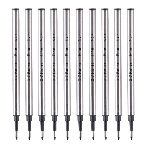 Metal Pen Refills Smooth Writing-Black 0.7 Direct insertion