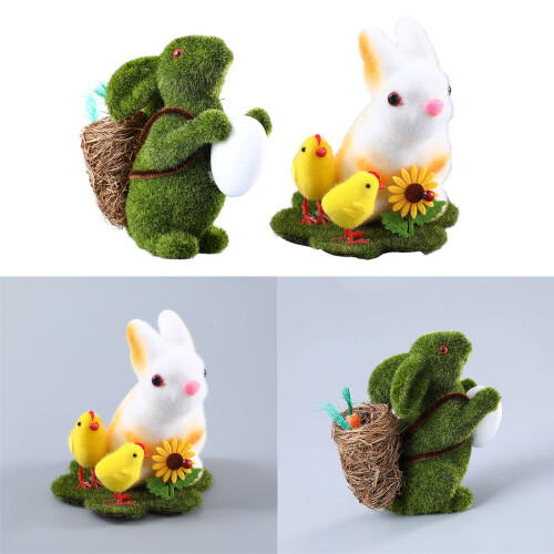 Figurines de lapin de pâques, Figurines-Lapin de Pâques et chi 2