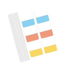 Étiquettes colorées en PET,-Médium de couleur classique