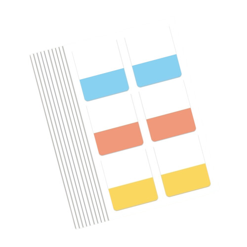 Étiquettes colorées en PET,-Médium de couleur classique