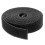 Reusable Nylon Cable Strips Black Self-Adhesive Cord Fastener 1