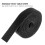 Reusable Nylon Cable Strips Black Self-Adhesive Cord Fastener 8