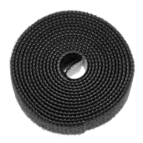 Reusable Nylon Cable Strips Black Self-Adhesive Cord Fastener 2