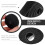 Reusable Nylon Cable Strips Black Self-Adhesive Cord Fastener 10